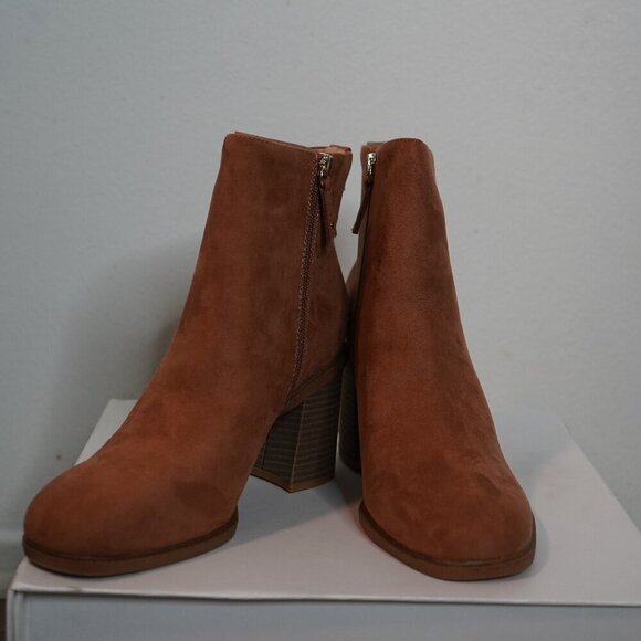 Dr. Scholl's Women's Boots Size 9M Redux Mid Calf Block Heel Comfy Trendy - Picture 1 of 12